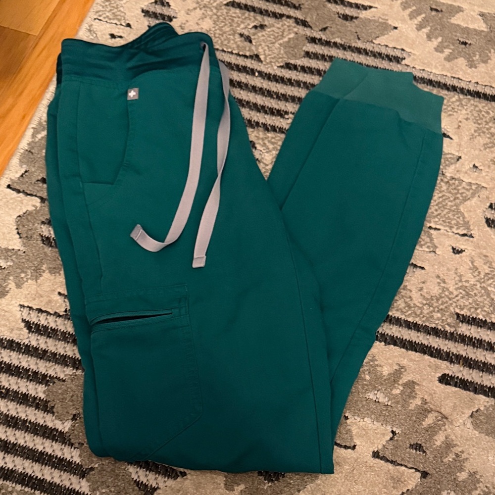 Figs hunter green scrubs